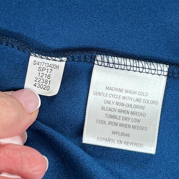 Greg Norman Tasso Elba Blue Heathered Sleeveless Full Zip Vest HydroTech Golf - Picture 5 of 16